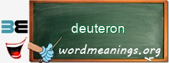 WordMeaning blackboard for deuteron